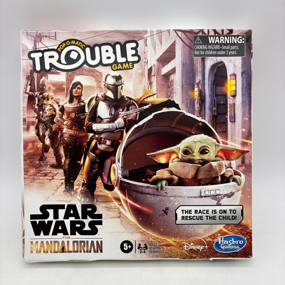 Star Wars The Mandalorian Trouble Game SEALED Hasbro 2020 Grogu Pop O Matic